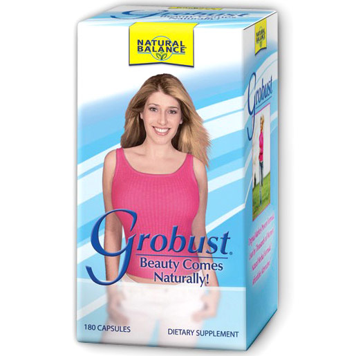 GroBust, Breast Enhancement, 180 Capsules, Natural Balance