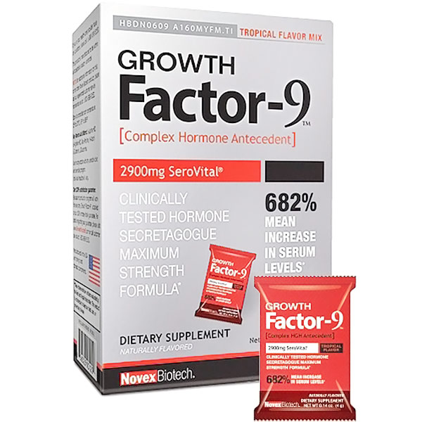 Growth Factor-9 Powder, 30 Packets, Novex Biotech