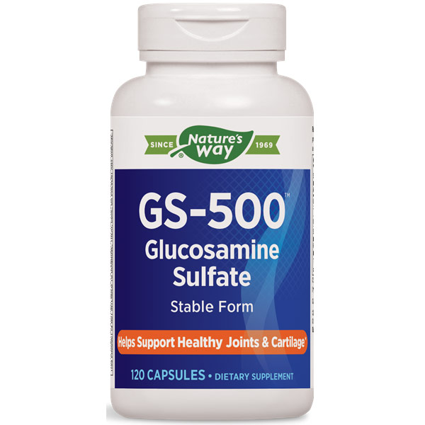 GS-500 Glucosamine Sulfate Caps, 120 Capsules, Enzymatic Therapy