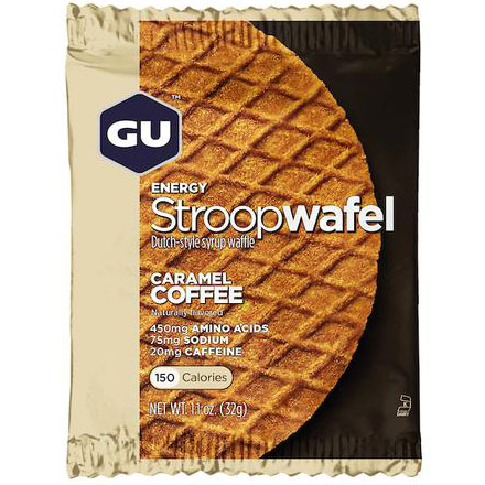 GU Energy Stroopwafel, Dutch-Style Syrup Waffle, 16 Packets/Box