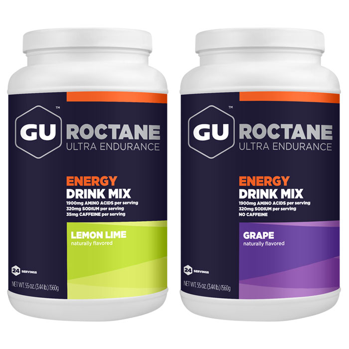 GU Roctane Energy Drink Mix Powder Canister, Value Size, 24 Servings