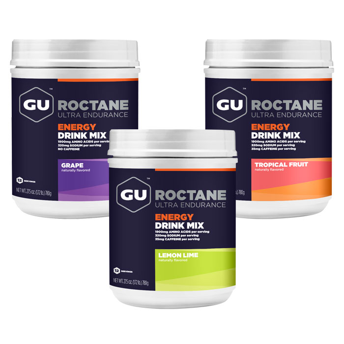 GU Roctane Energy Drink Mix Powder Canister, 12 Servings