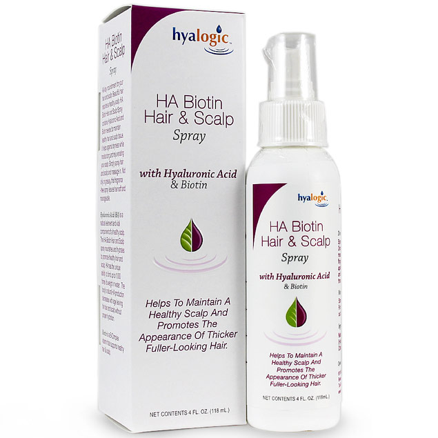 HA Biotin Hair & Scalp Spray, 4 oz, Hyalogic
