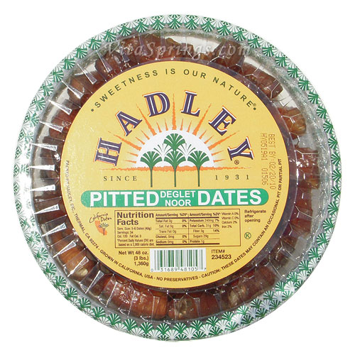 Hadley Hadley Pitted Dates (Deglet Noor), 3 lb (1360 g)