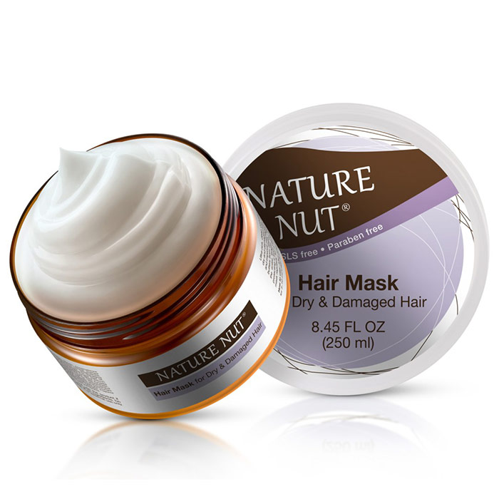 Hair Mask for Dry & Damaged Hair, 8.45 oz, Nature Nut