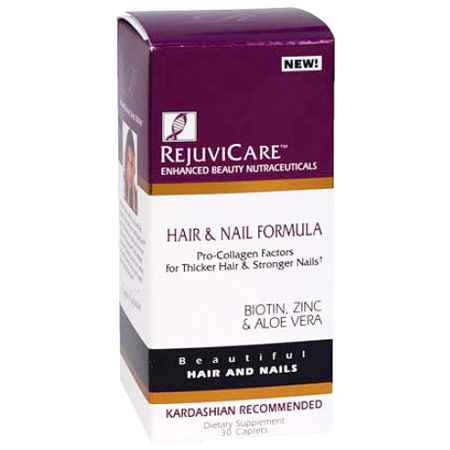 RejuviCare Enhanced Beauty Nutraceuticals Hair & Nail Formula, 30 Caplets, RejuviCare