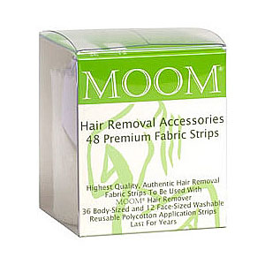 MOOM Hair Removal Accessories, Fabric Strips, 48 Strips, MOOM