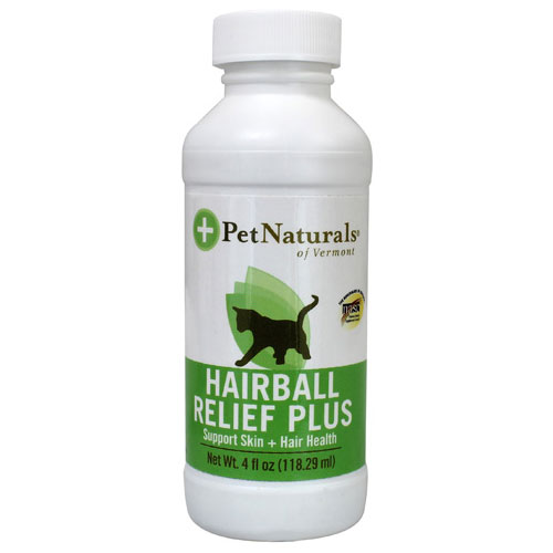 Pet Naturals of Vermont Hairball Relief Plus, for Cats, 4 oz Liquid, Pet Naturals of Vermont