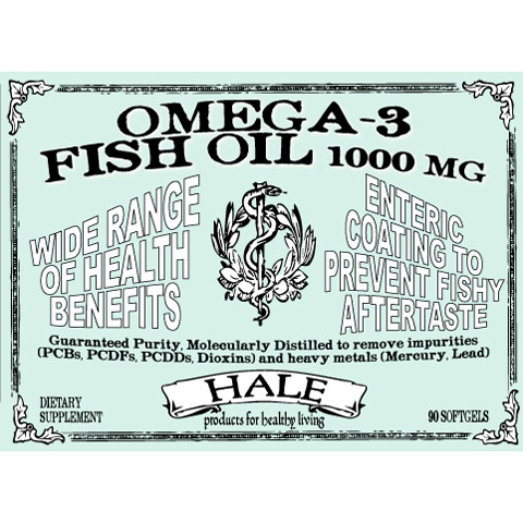 unknown Hale Omega-3 Fish Oil 1000 mg, 90 Softgels, EZVille