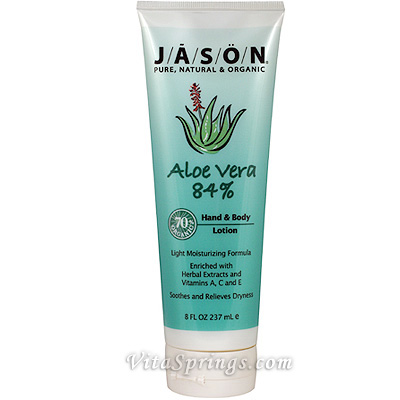 Hand & Body Lotion 84% Aloe Vera Gel 8 oz, Jason Natural
