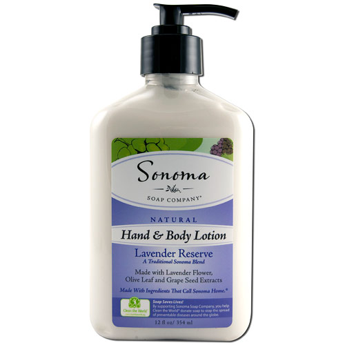 Sonoma Soap Company Hand & Body Lotion, Lavender Reserve, 12 oz, Sonoma Soap Company
