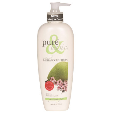 Pure & Basic Natural Hand & Body Lotion, Passionate Pear, 12 oz, Pure & Basic