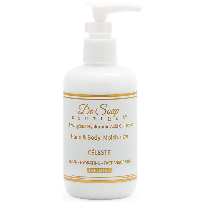 Hand & Body Moisturizer - Celeste, 8 oz (236 ml), De Soap Boutique