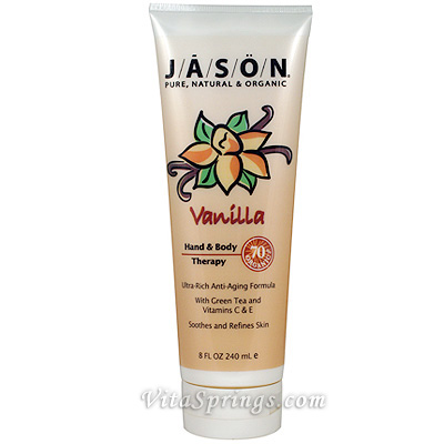 Jason Natural Hand & Body Therapy Lotion Vanilla 8 oz, Jason Natural