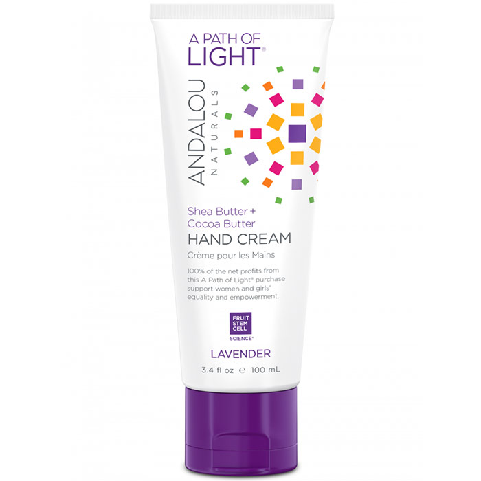 Hand Cream, Lavender Shea, 3.4 oz, Andalou Naturals