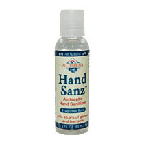 Hand Sanz, Antiseptic Hand Sanitizer, Fragrance Free, 2 oz, All Terrain