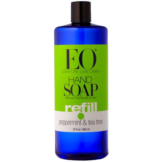 EO Products Liquid Hand Soap - Peppermint & Tea Tree, Refill, 32 oz
