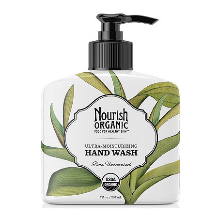 Nourish Organic Hand Wash, Pure Unscented, 7 oz, Nourish