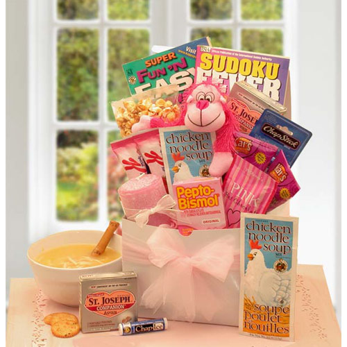 Elegant Gift Baskets Online Hangin Around & Feellin Down Get Well Care Package, Elegant Gift Baskets Online