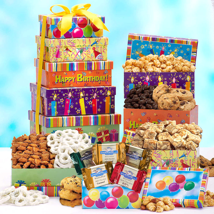 Happy Birthday Tower of Treats, Gift Set