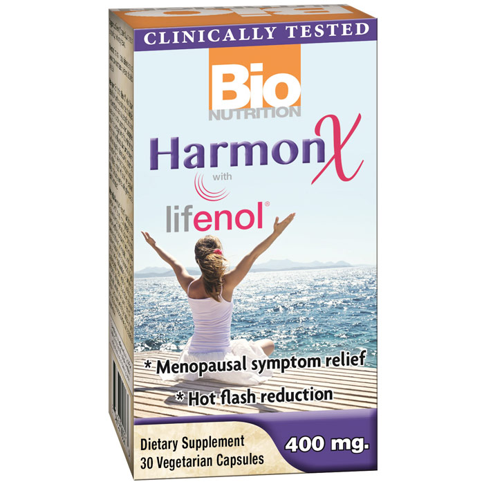 HarmonX with Lifenol, Menopausal Formula, 30 Vegetarian Capsules, Bio Nutrition Inc.