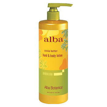 Alba Botanica Hawaiian Cocoa Butter Hand & Body Lotion, 24 oz, Alba Botanica