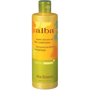 Alba Botanica Hawaiian Hair Conditioner Coconut Milk Extra Rich, 12 oz, Alba Botanica