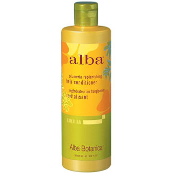 Hawaiian Hair Conditioner Plumeria Replenishing, 12 oz, Alba Botanica