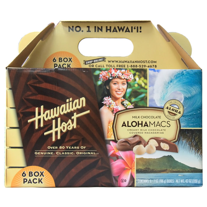 Hawaiian Host Aloha Macs, Milk Chocolate Covered Macadamias, 42 oz (1190 g)
