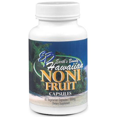 Hawaiian Noni Fruit Capsules, 60 Vegetarian Capsules, Earths Bounty