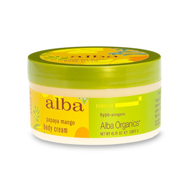 Alba Botanica Hawaiian Papaya Mango Body Cream 6.5 oz from Alba Botanica