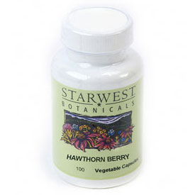 Hawthorn Berry 100 Caps 500 mg, StarWest Botanicals