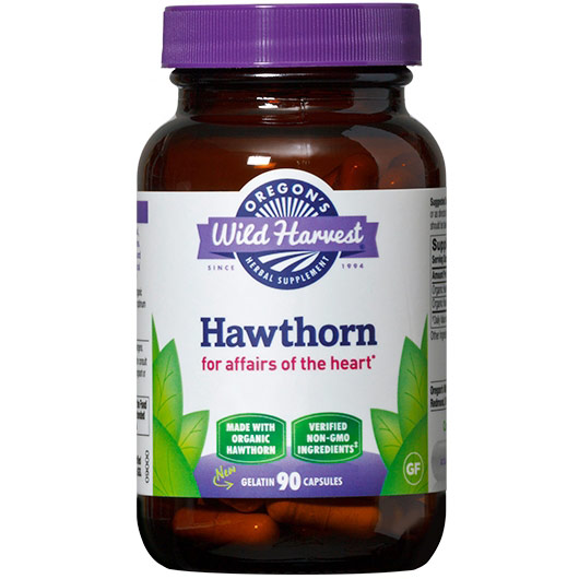 Hawthorn, Organic, 90 Capsules, Oregons Wild Harvest