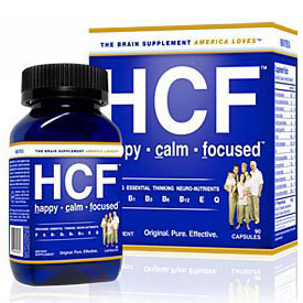HCF Happy Calm & Focused Company HCF Happy Calm Focused, Brain Supplement, 90 Capsules