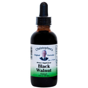 Black Walnut Hull Extract Liquid, 2 oz, Christophers Original Formulas
