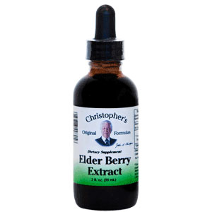 Elder Berry Extract Herbal Liquid, 2 oz, Christophers Original Formulas