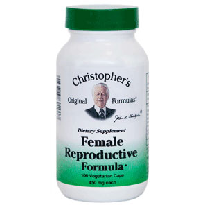 Christopher's Original Formulas Female Reproductive Formula, 450 mg, 100 Vegicaps, Christopher's Original Formulas