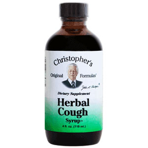 Herbal Cough Syrup, 4 oz, Christophers Original Formulas