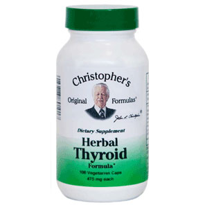 Herbal Thyroid Formula Capsule, 100 Vegicaps, Christophers Original Formulas
