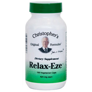 Relax-Eze Capsule, Stress Formula, 100 Vegicaps, Christophers Original Formulas