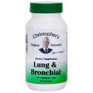Christopher's Original Formulas Lung and Bronchial, 450 mg, 100 Vegicaps, Christopher's Original Formulas