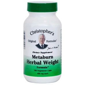Metaburn Herbal Weight Formula, 100 Vegicaps, Christophers Original Formulas