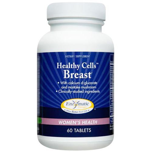 Enzymatic Therapy Healthy Cells Breast, 60 Tablets, Enzymatic Therapy