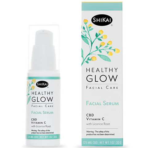 Healthy Glow Facial Serum with CBD, 1 oz, ShiKai