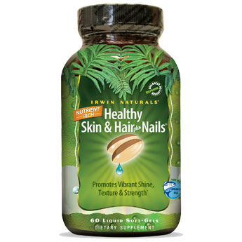 Healthy Skin & Hair Plus Nails, 120 Liquid Softgels, Irwin Naturals