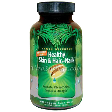 Nutrient Rich Healthy Skin & Hair plus Nails, 60 Liquid Soft-Gels, Irwin Naturals