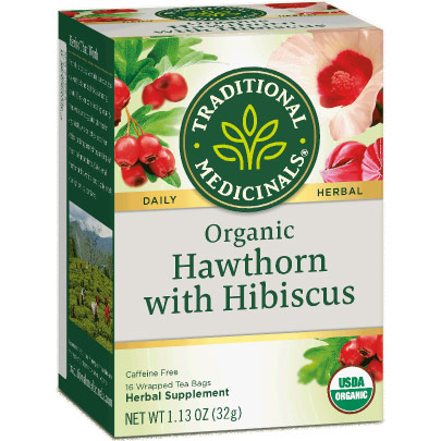Heart Herbal Tea with Hawthorn, 16 Tea Bags, Traditional Medicinals Teas