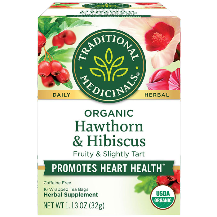 Heart Herbal Tea with Hawthorn, 16 Tea Bags, Traditional Medicinals Teas