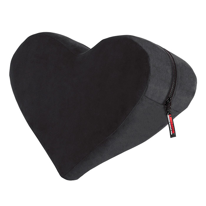 Heart Wedge Sensual Positioning Pillow, Black, Liberator Bedroom Adventure Gear
