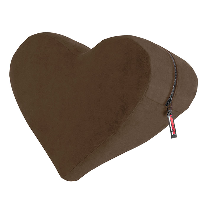 Heart Wedge Sensual Positioning Pillow, Espresso, Liberator Bedroom Adventure Gear
